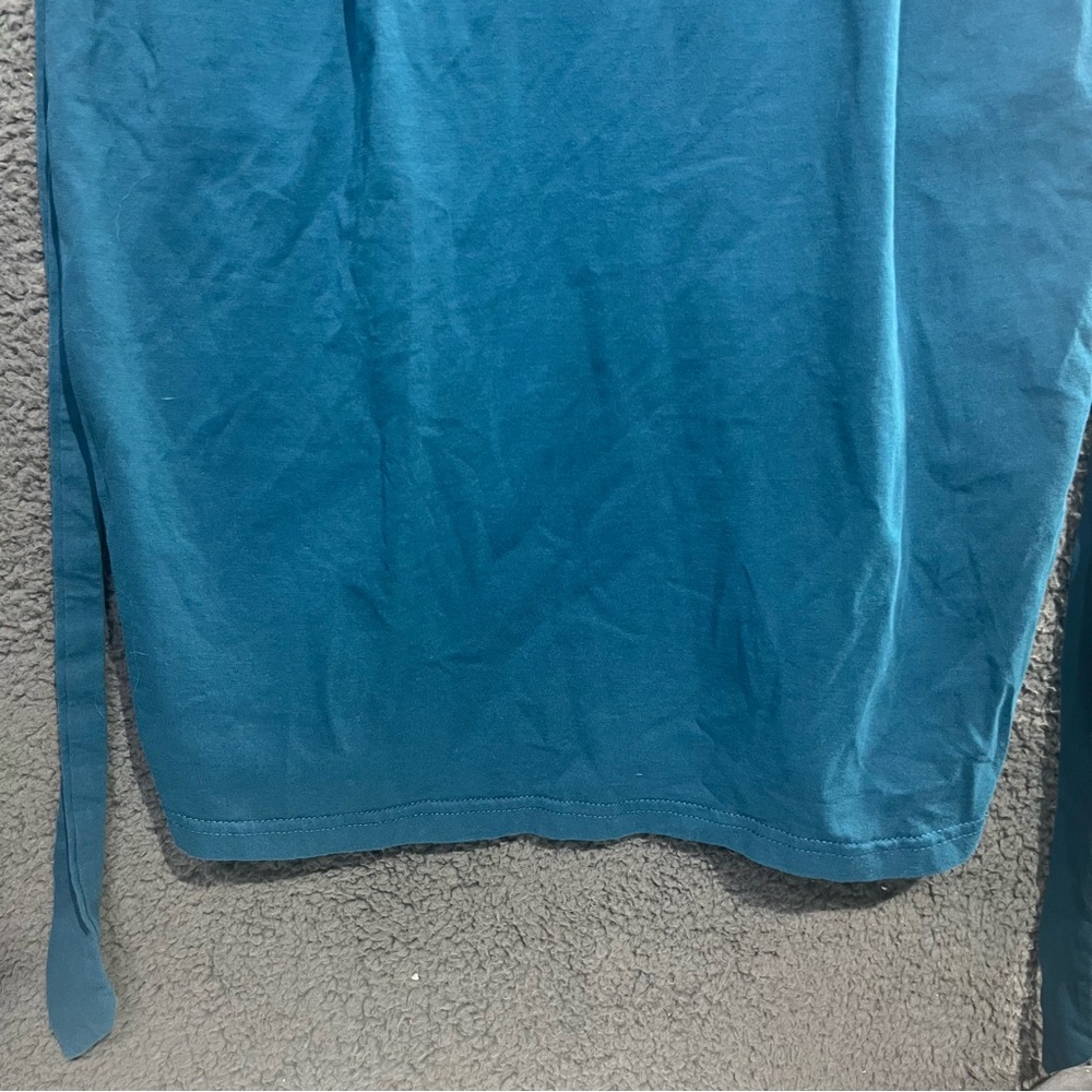 Fashion Nova Teal Mini Short Sleeve‎ Dress with Side Ties - Picture 4 of 9